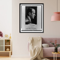William Maxwell, head-and-shoulders portrait, facing right.photo by Kirk Wilkinson, Antique Poster