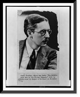 Historic Framed Print, [James Thurber, head-and-shoulders portrait, facing right],  17-7/8" x 21-7/8"
