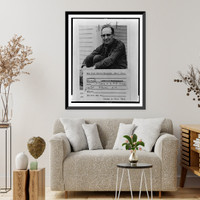Bernard Malamud, full-length portrait, seated, facing front, Antique Wall Art