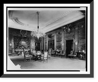 Historic Framed Print, [White House state dining room, north and east sides, Washington, D.C.],  17-7/8" x 21-7/8"