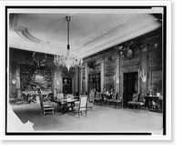 Historic Framed Print, [White House state dining room, north and east sides, Washington, D.C.],  17-7/8" x 21-7/8"