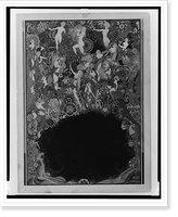 Advertisement for Woman to Woman magazine showing nude women in art nouveau landscape.Hirschfeld, Historic Print