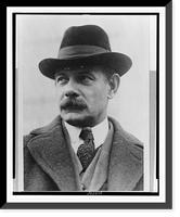 Gutzon Borglum, sculptor, head-and-shoulders portrait, facing left, Antique Print