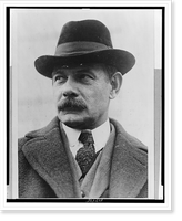 Gutzon Borglum, sculptor, head-and-shoulders portrait, facing left, Antique Print