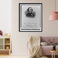Alexander Long, head-and-shoulders portrait, facing right.engd. by W.G. Jackman. Classic, Historic Print