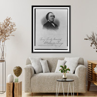 Alexander Long, head-and-shoulders portrait, facing right.engd. by W.G. Jackman. Classic, Historic Print