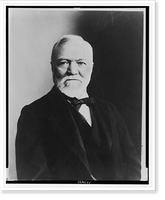 Andrew Carnegie, half-length portrait, facing front.photo by Davis & Sanford, Antique Poster