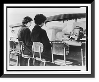 Caucasian woman and African American woman, protesting segregation, sitting side by side on stools at a Nashville, Tenn. lunch counter that has been roped off Classic, Antique Print