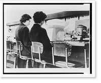 Caucasian woman and African American woman, protesting segregation, sitting side by side on stools at a Nashville, Tenn. lunch counter that has been roped off Classic, Antique Print