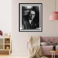 Historic Framed Print, [Othmar Hermann Ammann, head-and-shoulders portrait, facing front],  17-7/8" x 21-7/8"