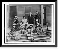 The Grant family group, including the faithful physician, Antique Poster