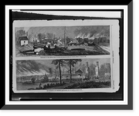 Destruction of the depots, public buildings, and manufactories at Atlanta, Georgia, November 15, 1864 The Fourteenth and Twentieth Corps moving out of Atlanta, November 15, 1864. Vintage Wall Art P