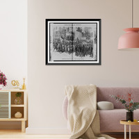 General Grant reviewing his old comrades in arms in the great procession.Bghs, Historic Print