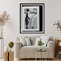 Antique Scenic Print - William Wordsworth in the Lake District