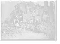 Historic Framed Print, Belgians re-enter Termonde,  17-7/8" x 21-7/8"