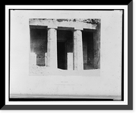 Historic Framed Print, B&eacute;ni-Ha&ccedil;an - architecture hypog&eacute;enne - tombeau d'Amone&iuml;.F&eacute;lix Teynard.,  17-7/8" x 21-7/8"