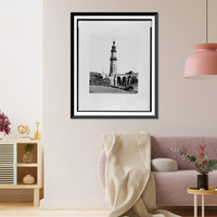 Historic Framed Print, Djirdjeh - mosqu&eacute;e en ruines sur le bord du Nil.F&eacute;lix Teynard.,  17-7/8" x 21-7/8"