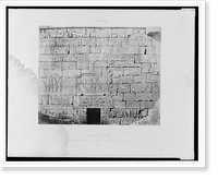 Historic Framed Print, M&eacute;d&icirc;net-Abou (Th&egrave;bes) - constructions post&eacute;rieures - fragment de sculptures sur la face nord-est.F&eacute;lix Teynard.,  17-7/8" x 21-7/8"