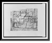 Historic Framed Print, Karnak (Th&egrave;bes) - &eacute;difice en ruines - sculptures de la paroi int&eacute;rieure, en U.F&eacute;lix Teynard.,  17-7/8" x 21-7/8"