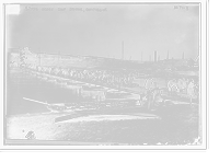 Historic Framed Print, Spahis cross bridge, Compiegne,  17-7/8" x 21-7/8"