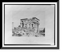 Historic Framed Print, Ile de F&icirc;leh (Philae) - &eacute;dficie de l'est - face lat&eacute;rale vue du point D.FT [monogram] F&eacute;lix Teynard.,  17-7/8" x 21-7/8"