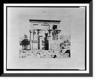 Historic Framed Print, Ile de F&icirc;leh (Philae) - &eacute;dficie de l'est - fa&ccedil;ade occidentale vue de point E.F&eacute;lix Teynard.,  17-7/8" x 21-7/8"