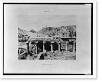 Historic Framed Print, Ile de F&icirc;leh (Philae) - colonnade occidentale - ruines vues du point M.FT [monogram] F&eacute;lix Teynard phot.,  17-7/8" x 21-7/8"