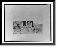 Historic Framed Print, T&acirc;fah (Taphis) - petit temple en ruines sur les bords du Nil.F&eacute;lix Teynard.,  17-7/8" x 21-7/8"