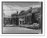 Residence of the late President Franklin D. Roosevelt, Hyde Park, New York, Vintage Poster