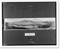 Historic Framed Print, [Panorama, Coulee Dam],  17-7/8" x 21-7/8"