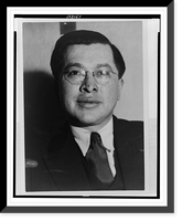 Historic Framed Print, [Wade Crawford, superintendent of the Klamath Indian Reservation, bust portrait, facing forward],  17-7/8" x 21-7/8"
