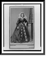 Historic Framed Print, [Full-length portrait of Georgian woman, facing slightly right],  17-7/8" x 21-7/8"