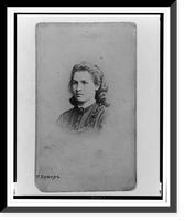 Alexandra Ivanova Uspenskaia, head-and-shoulders portrait, facing left, Antique Print