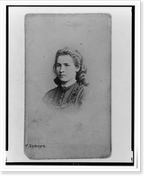 Alexandra Ivanova Uspenskaia, head-and-shoulders portrait, facing left, Antique Print