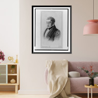 Historic Framed Print, [Aleksandr Sergeyevich Griboyedov, head-and-shoulders portrait, facing left],  17-7/8" x 21-7/8"