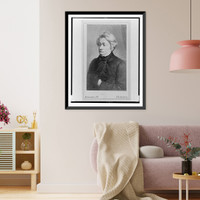 Historic Framed Print, [Adam Mickiewicz, half-length portrait, facing left],  17-7/8" x 21-7/8"