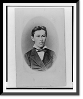 Historic Framed Print, [Half-length portrait of a young man, facing slightly right],  17-7/8" x 21-7/8"