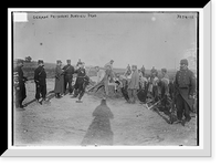 Historic Framed Print, German prisoners burying dead,  17-7/8" x 21-7/8"