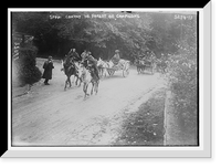 Historic Framed Print, Spahi Convoy in Forest of Compiegne,  17-7/8" x 21-7/8"