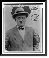 Historic Framed Print, [C.C. Pyle, half-length portrait, facing front, aboard the S.S. Leviathan in New York],  17-7/8" x 21-7/8"