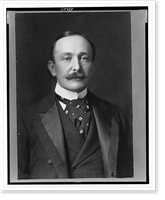 Historic Framed Print, [August Belmont, Jr., head-and-shoulders portrait, facing front],  17-7/8" x 21-7/8"