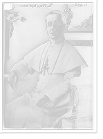 Historic Framed Print, Pope Benedict XV,  17-7/8" x 21-7/8"