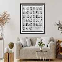 Historic Framed Print, The 33 convicted members of the Duquesne spy ring,  17-7/8" x 21-7/8"
