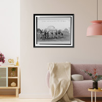 Columbia University football, Metcalf training half-back candidates, Historic Print