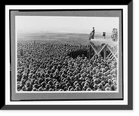 Gen. J.J. Pershing, on reviewing stand addressing the men of the 4th Div. after the review, Kaisersech, Rhenish Prussia, Germany, Mar. 18, 1919, Vintage Wall Art