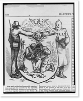 Historic Framed Print, The Union as it was The lost cause, worse than slavery.Th. Nast.,  17-7/8" x 21-7/8"