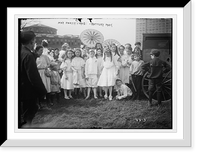 Historic Framed Print, Children at May Party, Battery Park, New York,  17-7/8" x 21-7/8"
