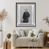 Wm. P(?) Smith, half-length portrait, standing, facing slightly left with right hand on back of chair.Bendann, Baltimore, Antique Wall Art