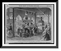 Vintage Street Scene - Oyster stalls and lunch rooms at Fulton Market