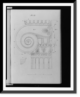 Details of ionic capital, Antique Print